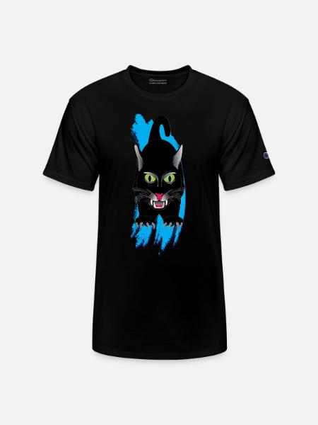 Cat Has Stealth - Champion Unisex T-Shirt - black