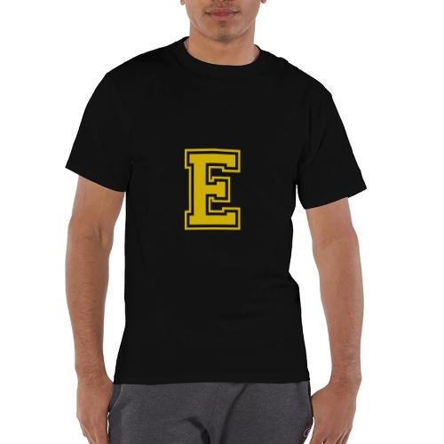 Letter E – Capital Athletic Alphabet Monogram - Champion Unisex T-Shirt