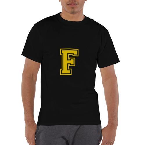 Letter F – Capital Athletic Alphabet Monogram - Champion Unisex T-Shirt