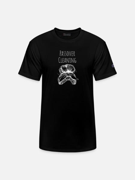 Passover Cleaning Scrunchy - Champion Unisex T-Shirt - black