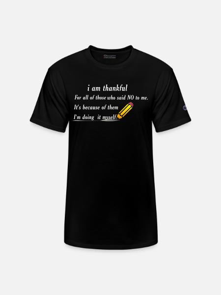 THANKFUL - Champion Unisex T-Shirt - black