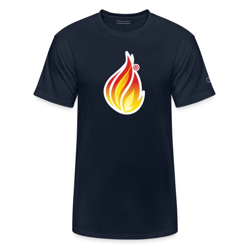 HL7 FHIR Flame graphic with white background - Champion Unisex T-Shirt