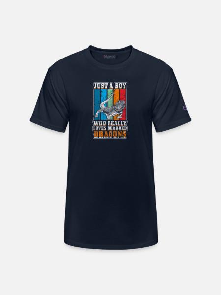 Bearded Dragon Salamander - Champion Unisex T-Shirt - navy