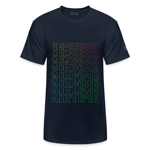 airtime textblock hollow wave rainbow - Champion Unisex T-Shirt