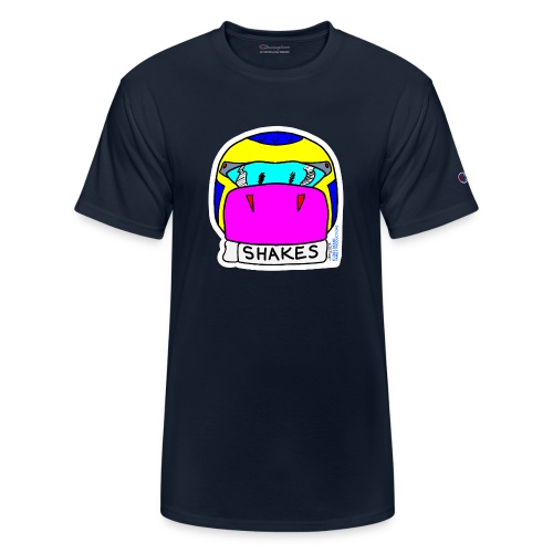 Shakes the Cow in Racing Helmet - Champion Unisex T-Shirt