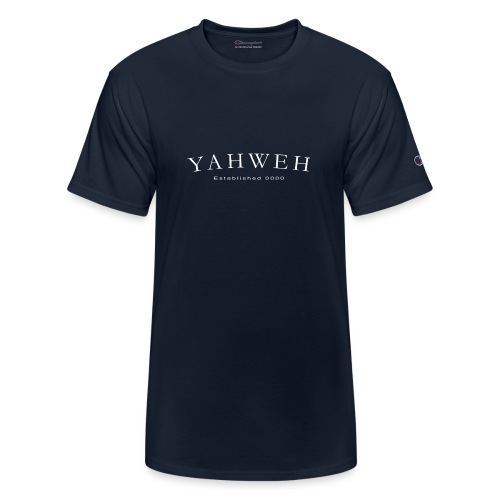 Yahweh Established 0000 in white - Champion Unisex T-Shirt