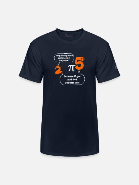 Arithmetic in the jungle - Champion Unisex T-Shirt - navy