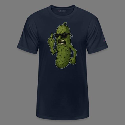 Angry Pickle Flipping the Bird - Champion Unisex T-Shirt
