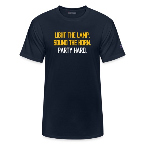 Light the Lamp. Sound the Horn. Party Hard. - Champion Unisex T-Shirt