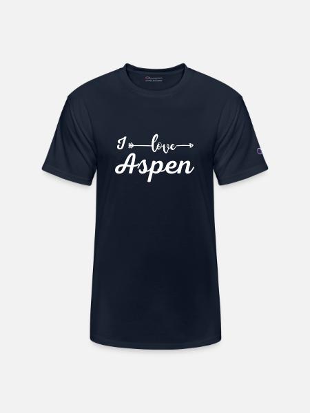 I Love Aspen - Champion Unisex T-Shirt - navy