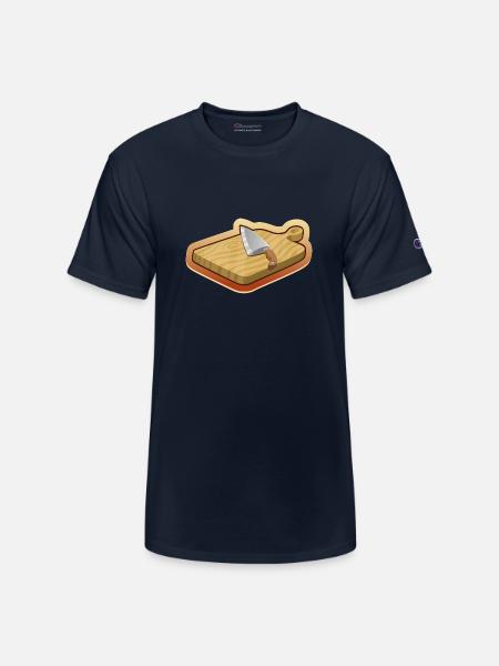 cutting board - Champion Unisex T-Shirt - navy