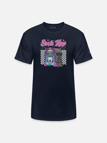 950s Party Sock Hop - Champion Unisex T-Shirt - navy
