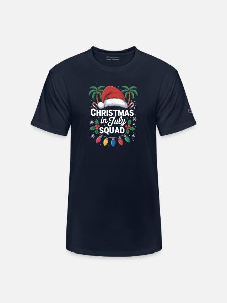 Christmas in July Squad - Champion Unisex T-Shirt - navy