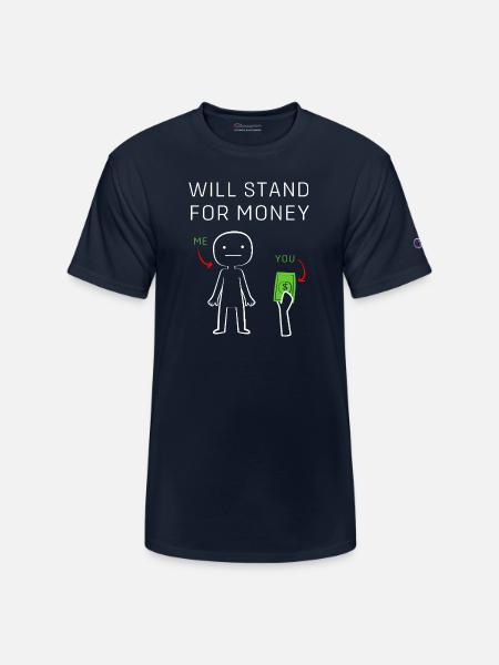 Funny Money Meme - Champion Unisex T-Shirt - navy