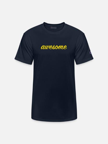 Awesome - Champion Unisex T-Shirt - navy