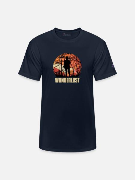 WANDERLUST#1 - Champion Unisex T-Shirt - navy