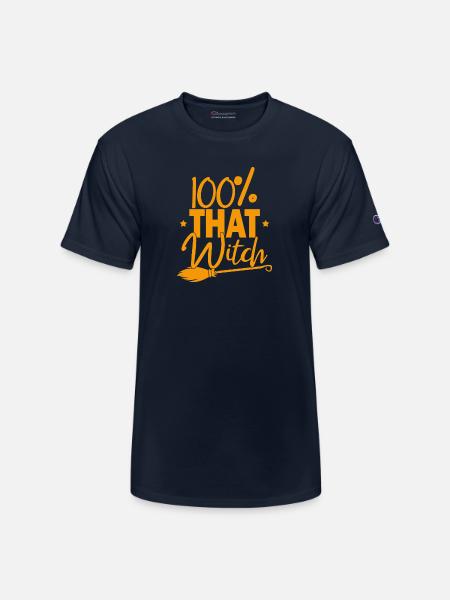 100% That Witch - Champion Unisex T-Shirt - navy