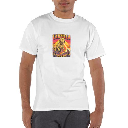 Labzilla Giant Yellow Labrador Monster Tee - Champion Unisex T-Shirt