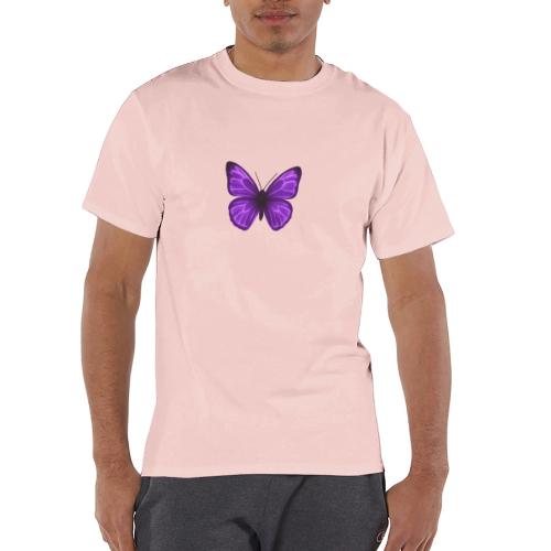 Neon Purple Butterfly - Champion Unisex T-Shirt