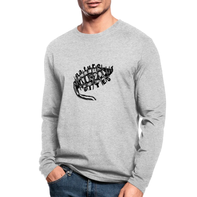 Nature Bites - Men's Long Sleeve T-Shirt by Next Level