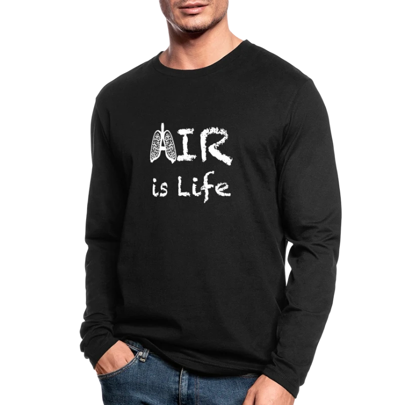 Air Is Life - Men's Long Sleeve T-Shirt by Next Level