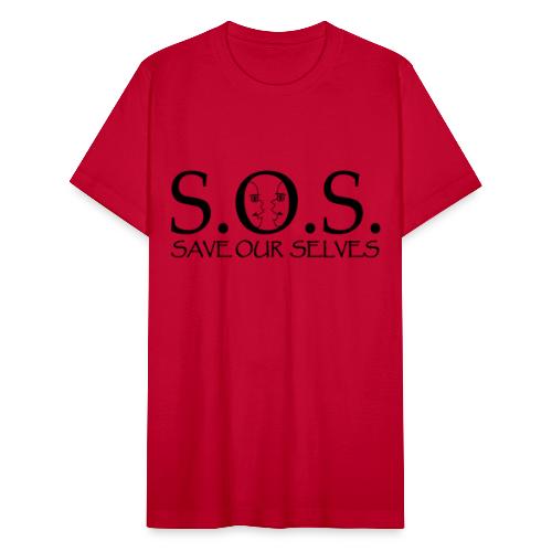 SOS Black on Black - Unisex Jersey T-Shirt by Bella + Canvas