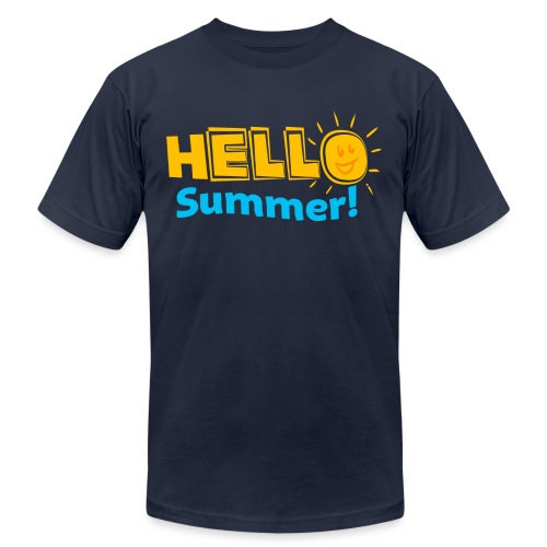 Kreative In Kinder Hello Summer! - Unisex Jersey T-Shirt by Bella + Canvas