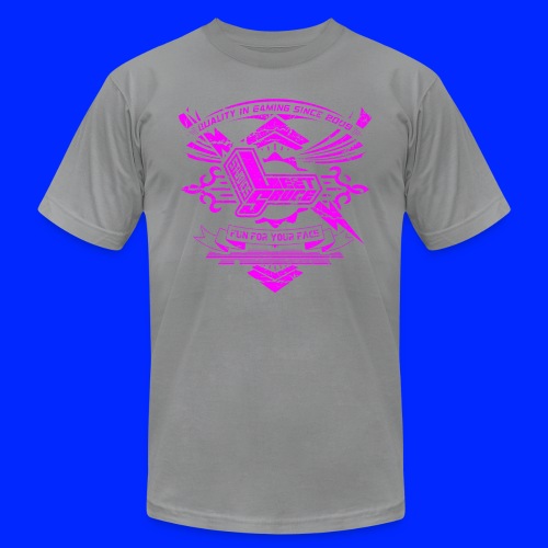 Vintage Leet Sauce Studios Crest Pink - Unisex Jersey T-Shirt by Bella + Canvas