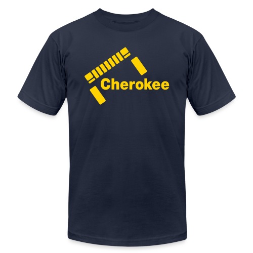 Slanted Cherokee - Unisex Jersey T-Shirt by Bella + Canvas