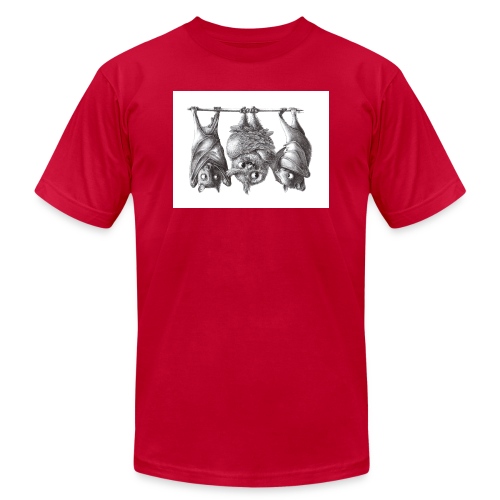 Vampire Owl with Bats - Unisex Jersey T-Shirt by Bella + Canvas