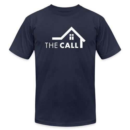 The CALL Logo White - Unisex Jersey T-Shirt by Bella + Canvas