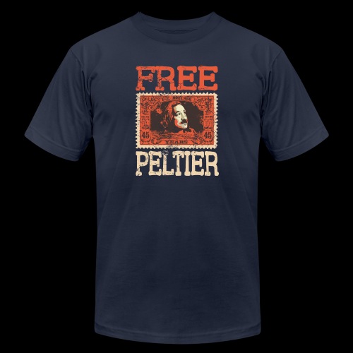 FREE LEONARD PELTIER 45 years - distressed - Unisex Jersey T-Shirt by Bella + Canvas
