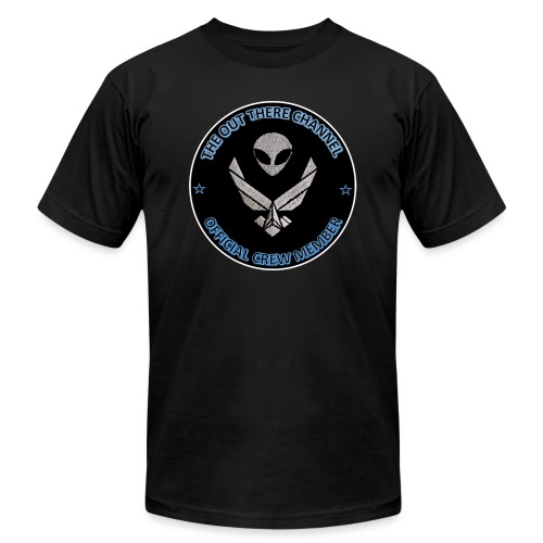 BlackOpsTransBigger1 Front with Mr Grey Back Logo - Unisex Jersey T-Shirt by Bella + Canvas