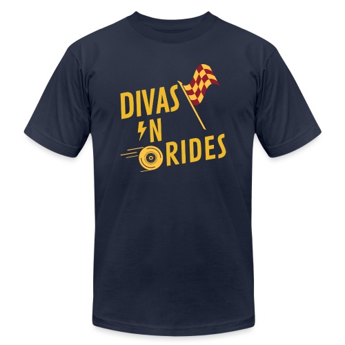 Divas-N-Rides Road Trip Graphics - Unisex Jersey T-Shirt by Bella + Canvas
