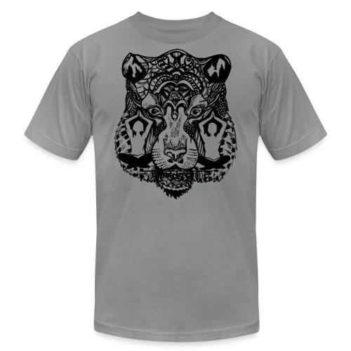Tiger Yoga face - Unisex Jersey T-Shirt by Bella + Canvas