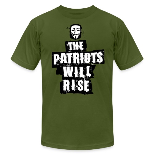 ThePatriotsRise png - Unisex Jersey T-Shirt by Bella + Canvas
