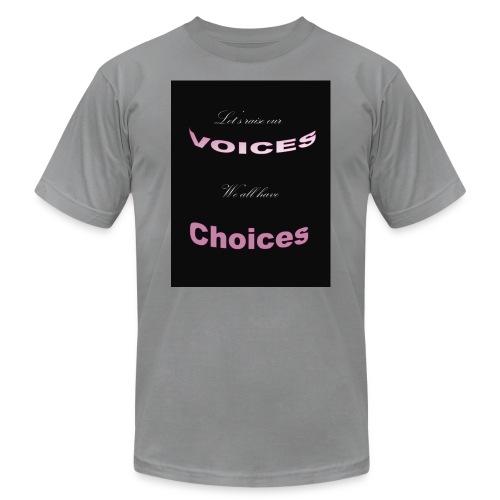 Voices - Unisex Jersey T-Shirt by Bella + Canvas