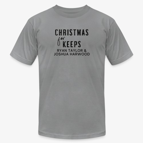 Christmas for Keeps Title Block - Black Font - Unisex Jersey T-Shirt by Bella + Canvas