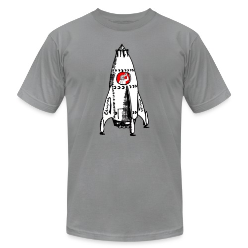 Rocketship Chimpo - Unisex Jersey T-Shirt by Bella + Canvas