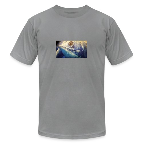 Fish Camper Mug - Unisex Jersey T-Shirt by Bella + Canvas