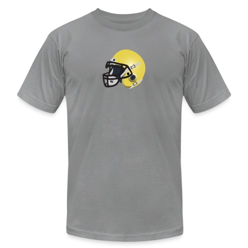 yellow football helmet - Unisex Jersey T-Shirt by Bella + Canvas