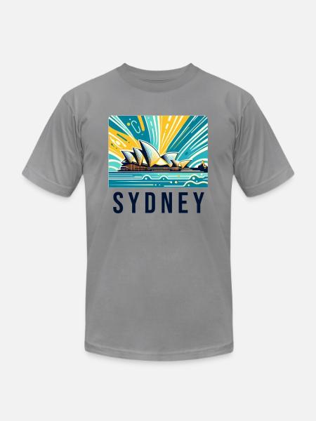 Sydney City - Unisex Jersey T-Shirt by Bella + Canvas - slate