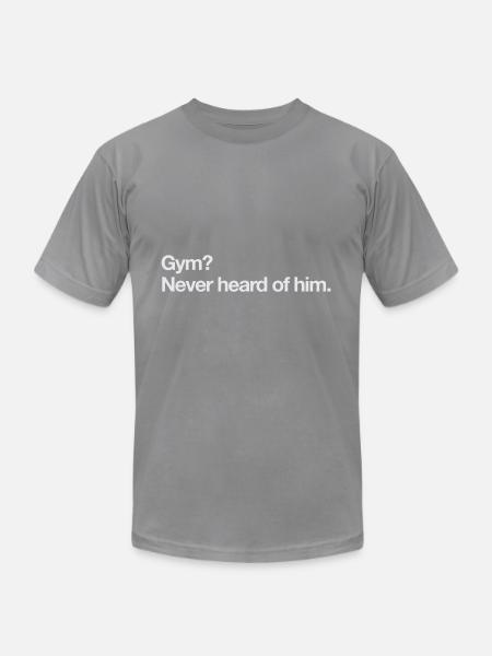 Gym - Unisex Jersey T-Shirt by Bella + Canvas - slate