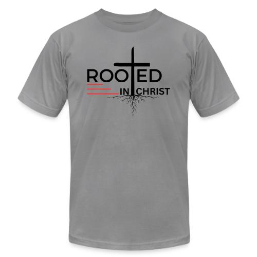 Rooted in Christ - Colossians 2:7 - Unisex Jersey T-Shirt by Bella + Canvas