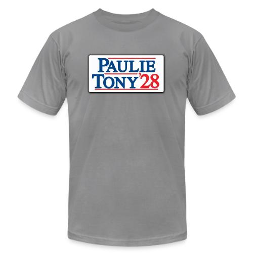 Paulie and Tony for Co-President 2028 - Unisex Jersey T-Shirt by Bella + Canvas