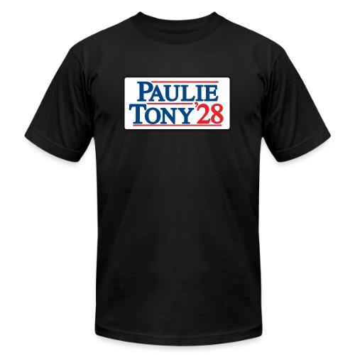 Paulie and Tony for Co-President 2028 - Unisex Jersey T-Shirt by Bella + Canvas