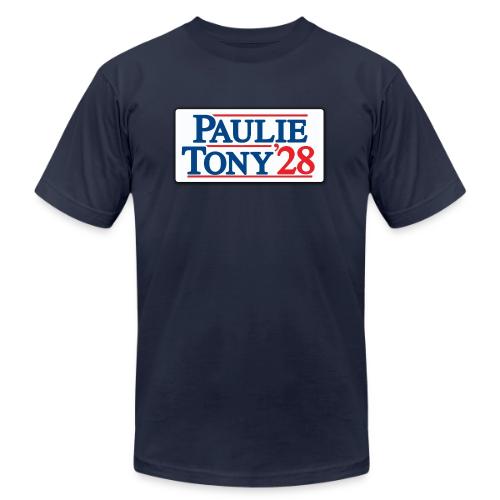 Paulie and Tony for Co-President 2028 - Unisex Jersey T-Shirt by Bella + Canvas