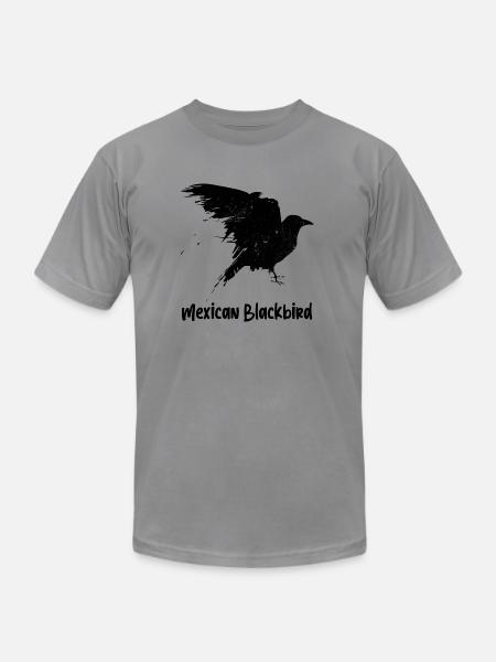 Mexican Blackbird - Unisex Jersey T-Shirt by Bella + Canvas - slate