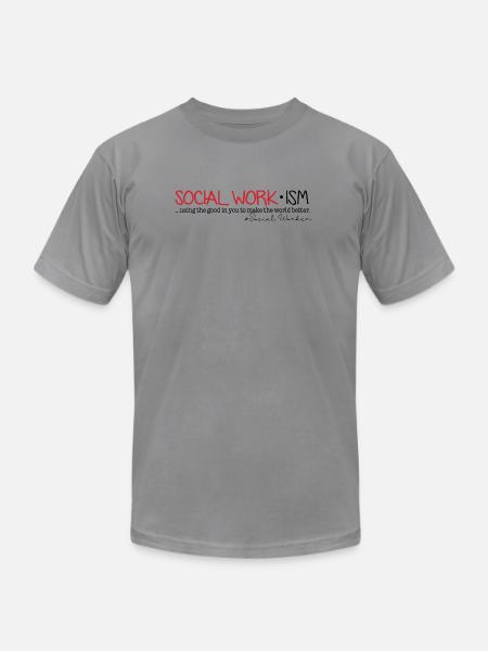Social Work-ISM - Unisex Jersey T-Shirt by Bella + Canvas - slate