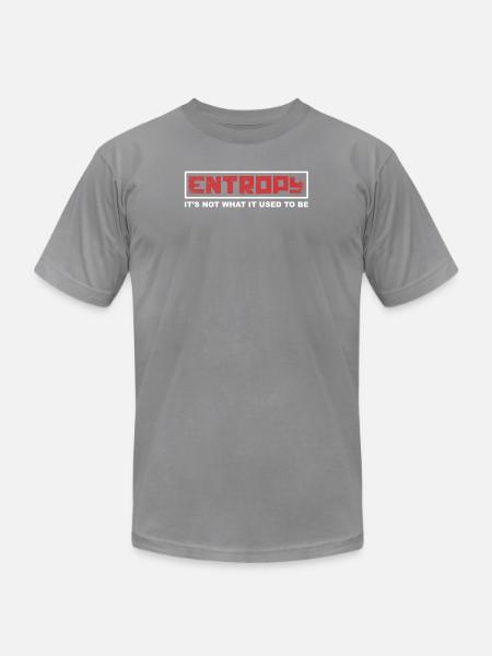 Entropy - Unisex Jersey T-Shirt by Bella + Canvas - slate